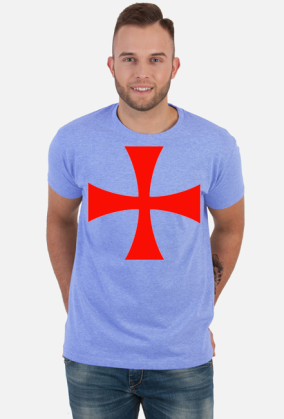 Koszulka męska "Deus Vult" Templariusz