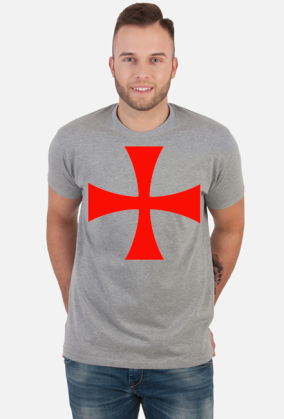 Koszulka męska "Deus Vult" Templariusz
