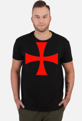 Koszulka męska "Deus Vult" Templariusz