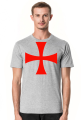 Koszulka męska "Deus Vult" Templariusz