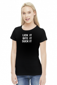 Damski t-shirt Lick it