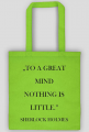Torba z cytatem "Great mind" Sherlock Holmes