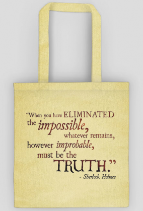 Torba z cytatem "Truth" Sherlock Holmes