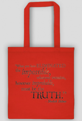 Torba z cytatem "Truth" Sherlock Holmes