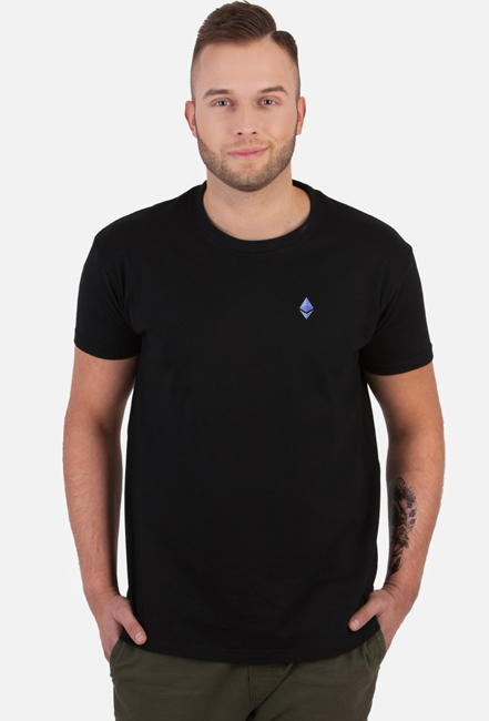 'Ethereum logo' Black T-Shirt