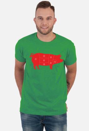 Koszulka Męska Red Pig