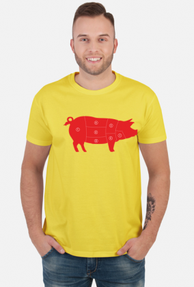 Koszulka Męska Red Pig