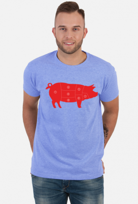 Koszulka Męska Red Pig