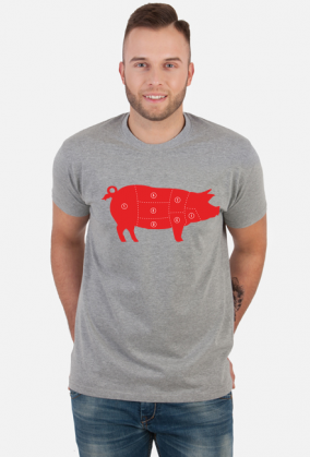 Koszulka Męska Red Pig