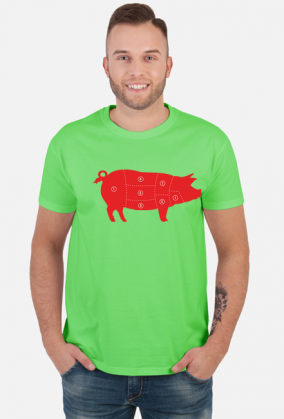 Koszulka Męska Red Pig