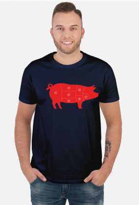 Koszulka Męska Red Pig