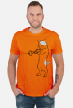 Koszulka męska Grający kot