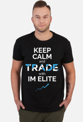 Koszulka męska Keep Calm and Trade czarna