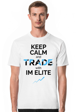 Koszulka męska Keep Calm and Trade biała