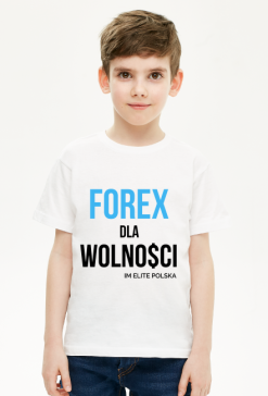 Koszulka dziecięca WOLNOŚĆ biała dla chłopca