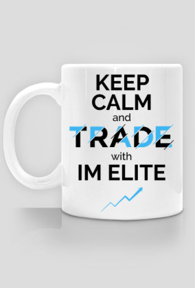 Kubek KEEP CALM AND TRADE biały