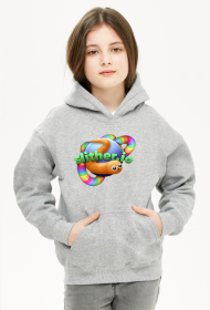 Bluza dziewczęca z kapturem SLITHER.IO