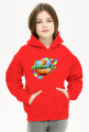 Bluza dziewczęca z kapturem SLITHER.IO