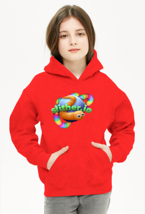 Bluza dziewczęca z kapturem SLITHER.IO