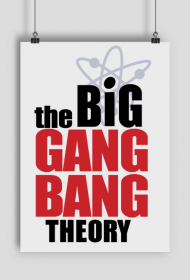 Plakat A1 The Big Gang Bang Theory - styl Teoria Wielkiego Podrywu