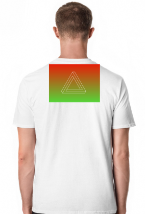 Koszulka z nadrukiem trójkąta