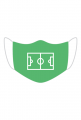 Maska ochronna FOOTBALL FIELD GREEN