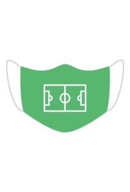 Maska ochronna FOOTBALL FIELD GREEN