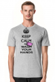 Keep calm and wash your hands. Zachowaj spokój i myj rączki T-shirt męski