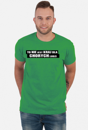 To nie jest kraj dla chorych ludzi, parodia film t-shirt męski