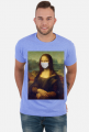 Mona Lisa w maseczce ochronnej koszulka