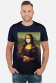 Mona Lisa w maseczce ochronnej koszulka