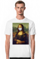 Mona Lisa w maseczce ochronnej koszulka