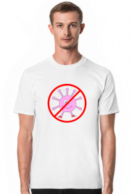 Antywirusowa koszulka na koronawirusa dla mężczyzn