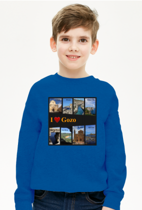 Bluza chłopięca I love Gozo