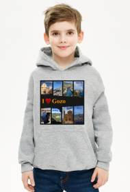 Bluza chłopięca z kapturem I love Gozo