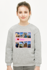 Bluza dziewczęca I love Gozo