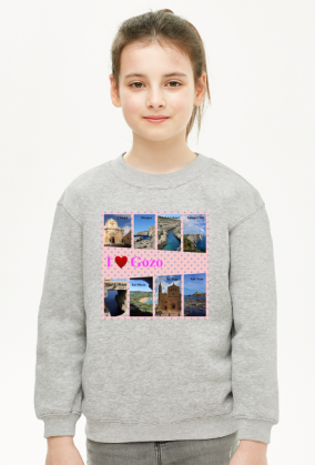 Bluza dziewczęca I love Gozo