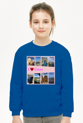 Bluza dziewczęca I love Gozo