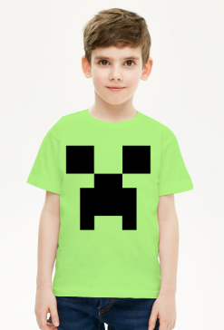 Minecraft creeper koszulka dla dzieci