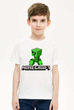 Minecraft creeper koszulka dla dzieci