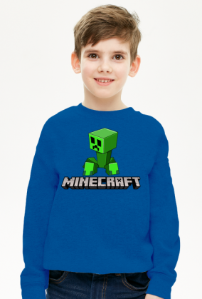 Minecraft creeper bluza dla dzieci