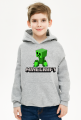 Minecraft creeper bluza z kapturem dla dzieci
