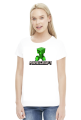 Minecraft creeper koszulka damska