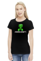 Minecraft creeper koszulka damska