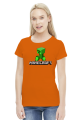 Minecraft creeper koszulka damska