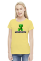 Minecraft creeper koszulka damska