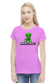 Minecraft creeper koszulka damska