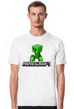 Minecraft creeper koszulka męska