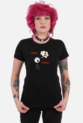 Głodny koszulka damska
