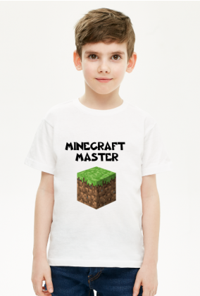Koszulka chłopięca minecraft master